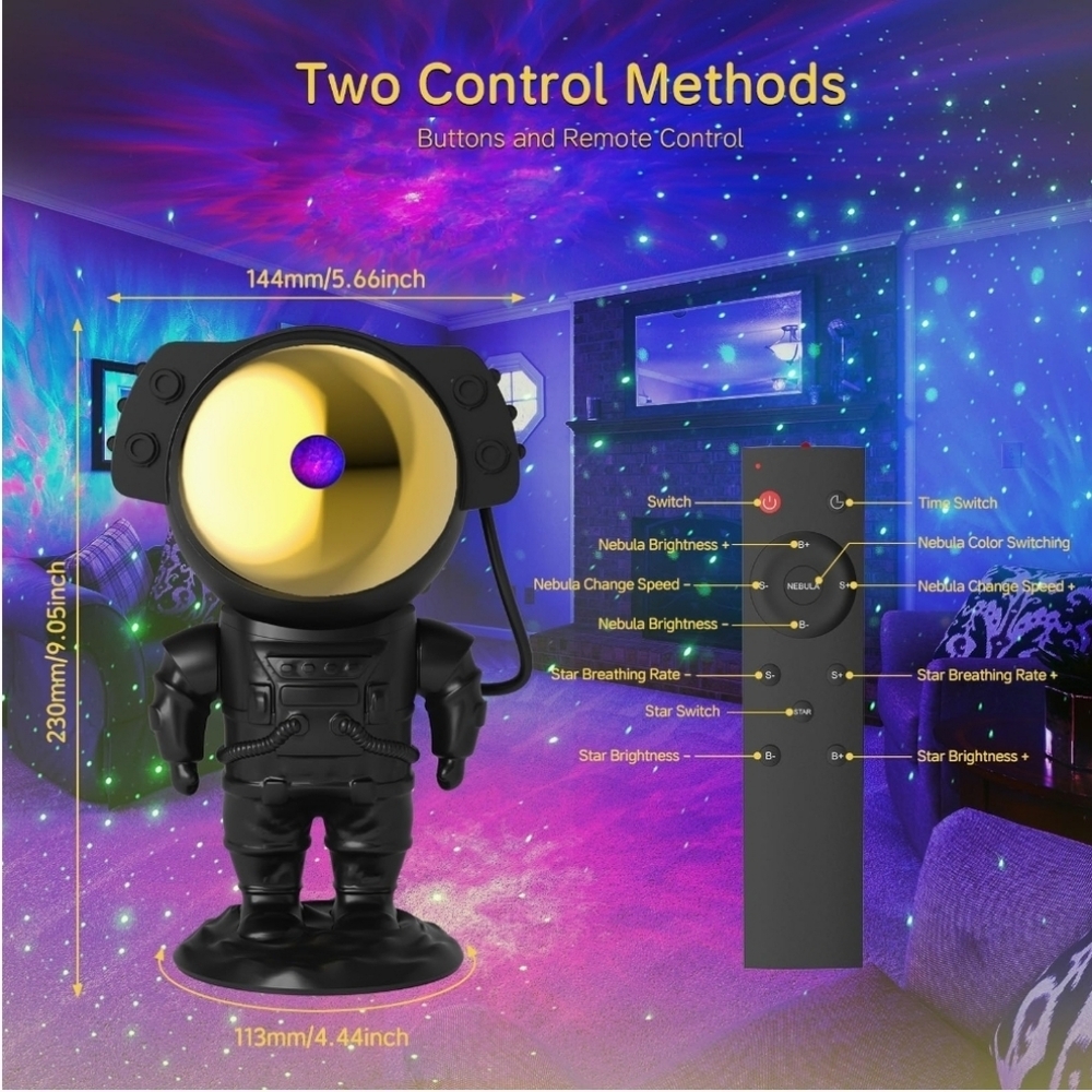 Galaxy Projector, Star Projector for Bedroom, Starry Ceiling Night Light